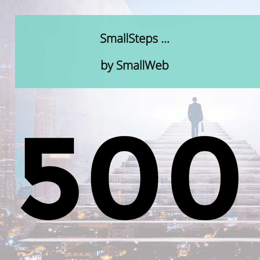 Image by Avyas celebrating 500 subscribers for SmallWeb, Dec 2020