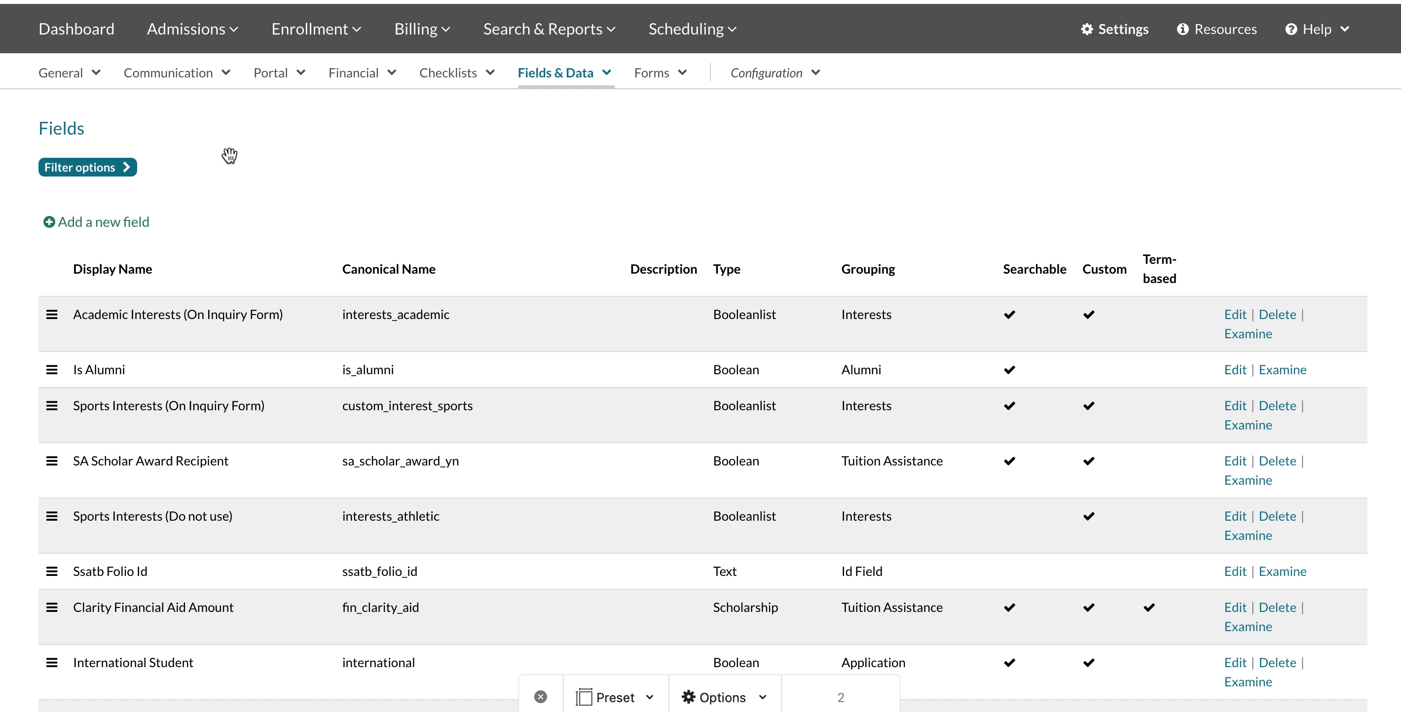 GIF of locating the waitlist number on the fields page